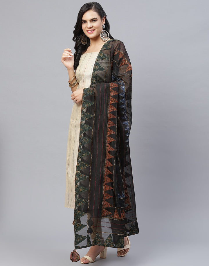 Chanderi Embroidered Suit Piece