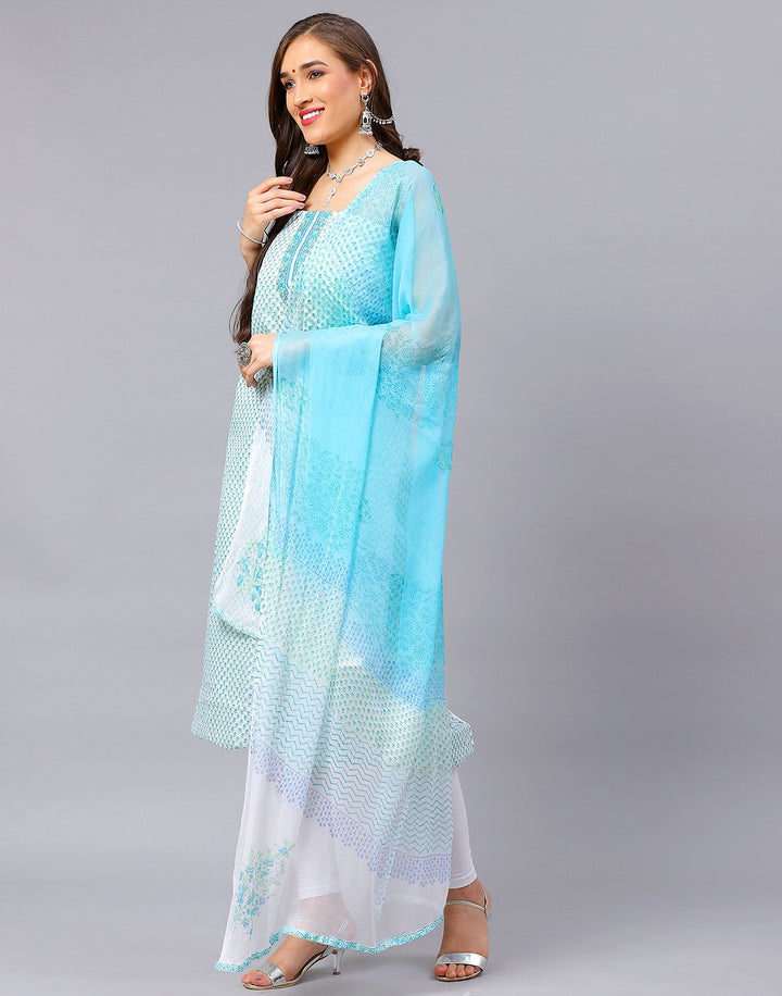 Cotton Embroidered Suit Piece