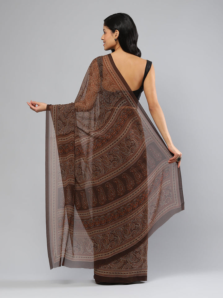 Digital Printed Georgette Saree