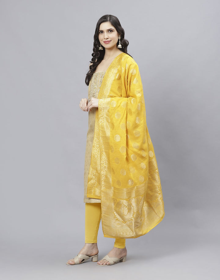 Chanderi Embroidered Suit piece