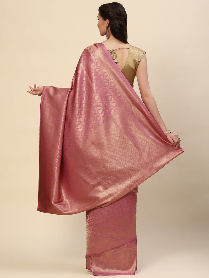 Brocade Zari Jaal Handloom Woven Saree