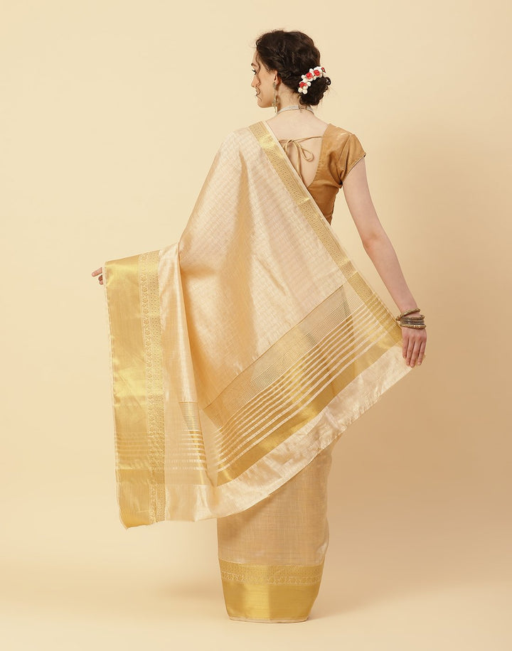 Woven Art Handloom Saree Zari Border Saree