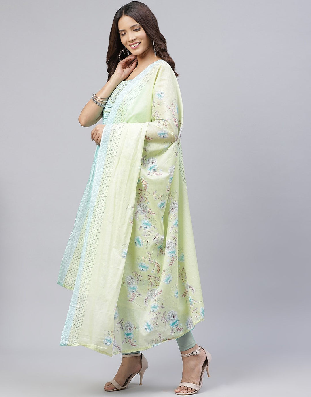 Cotton Embroidered Suit Piece