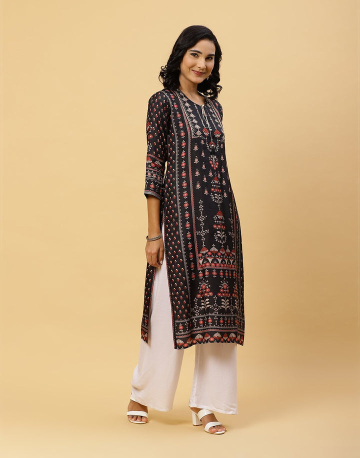 Printed Cotton Muslin Kurti