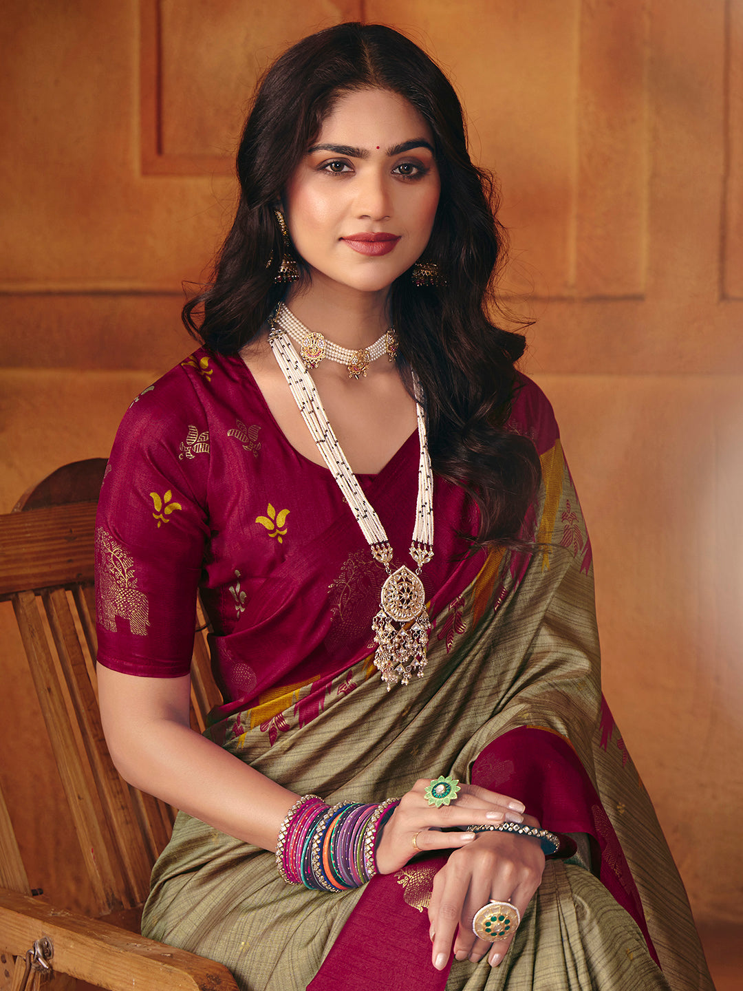 Printed Art Silk Saree