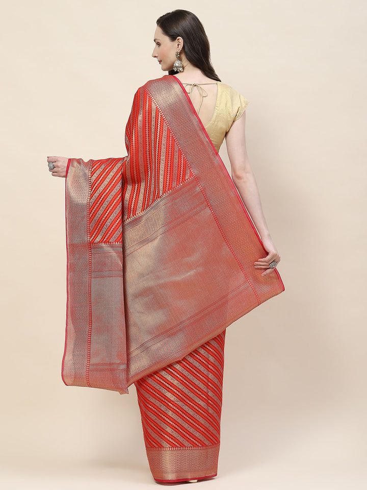 Zari Jaal Woven Cotton Saree