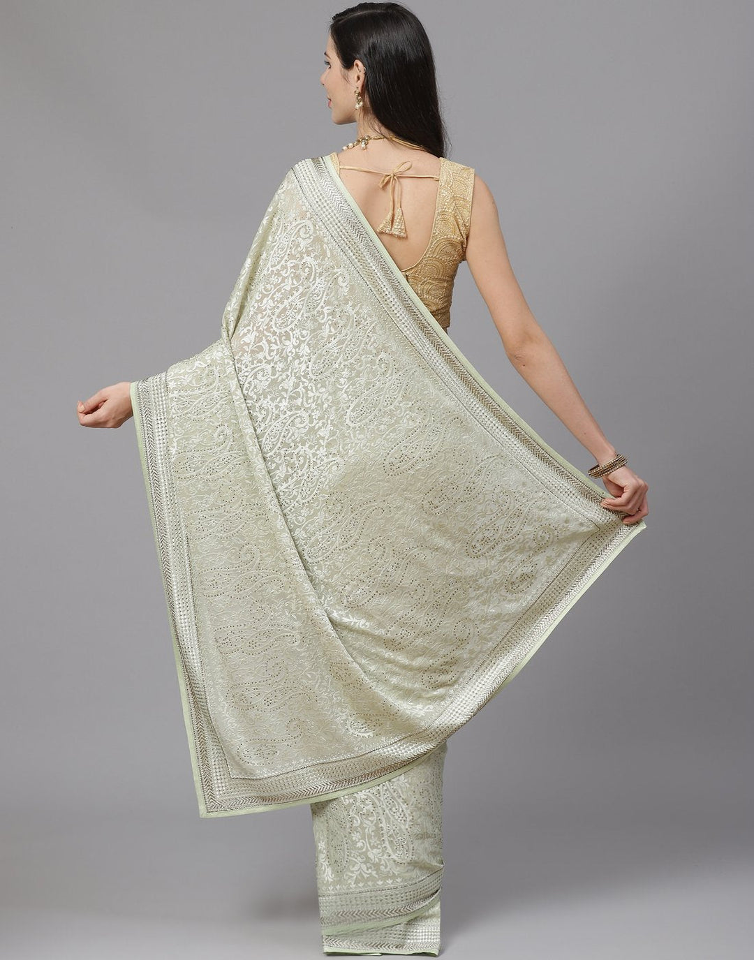 Art Georgette Embroidery Saree