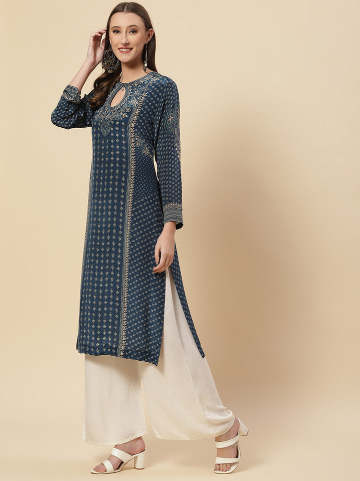 Printed Crepe Saree