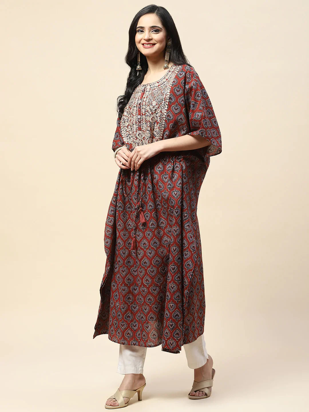 Printed Cotton Kaftan Kurta