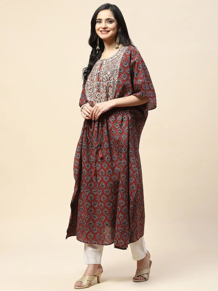 Printed Cotton Kaftan Kurta