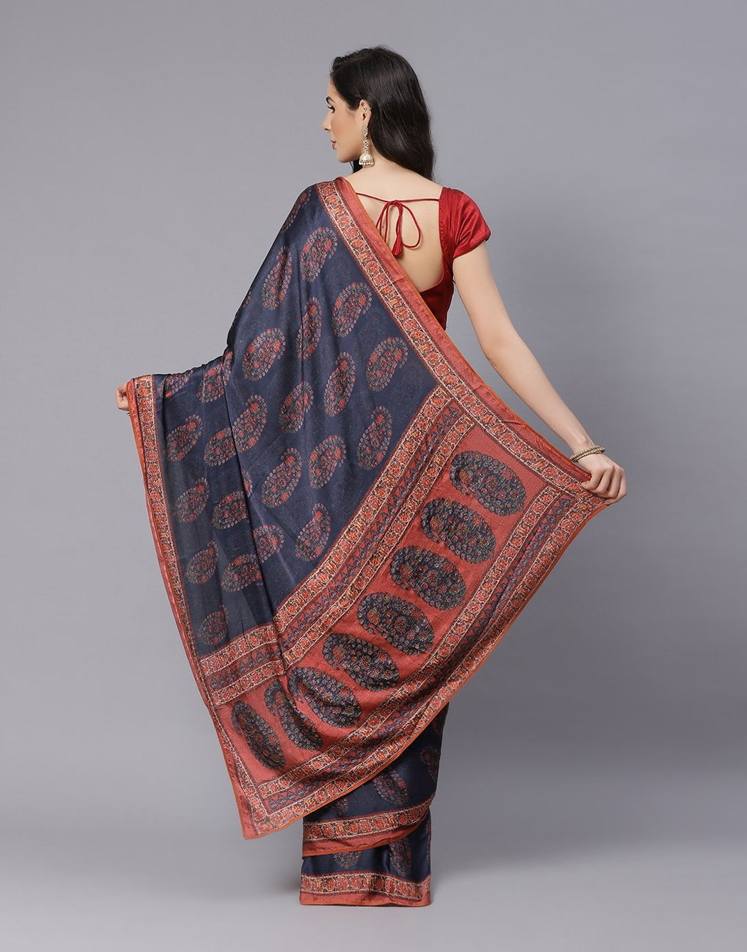 Satin Digital Printed Saree