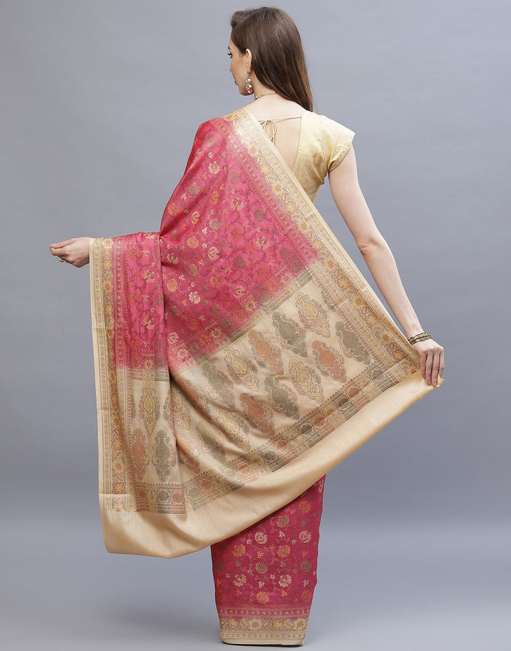 Resham Jaal Tussar Woven Saree