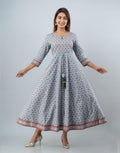 Printed Cotton Anarkali Kurti