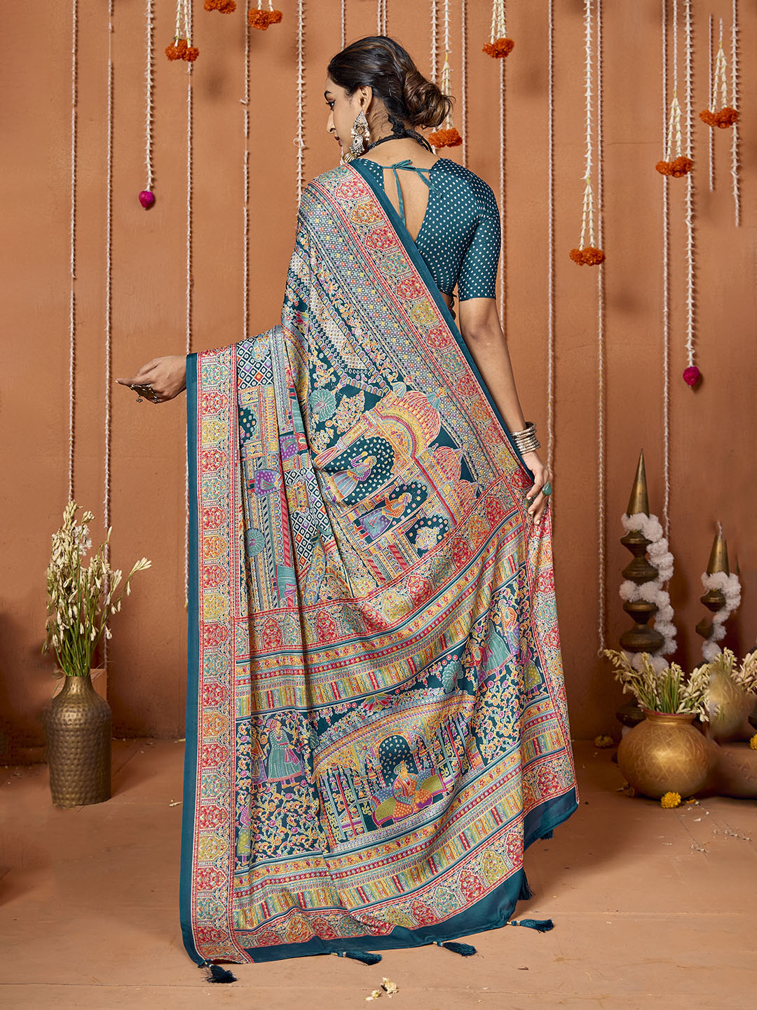 Printed Art Silk Saree