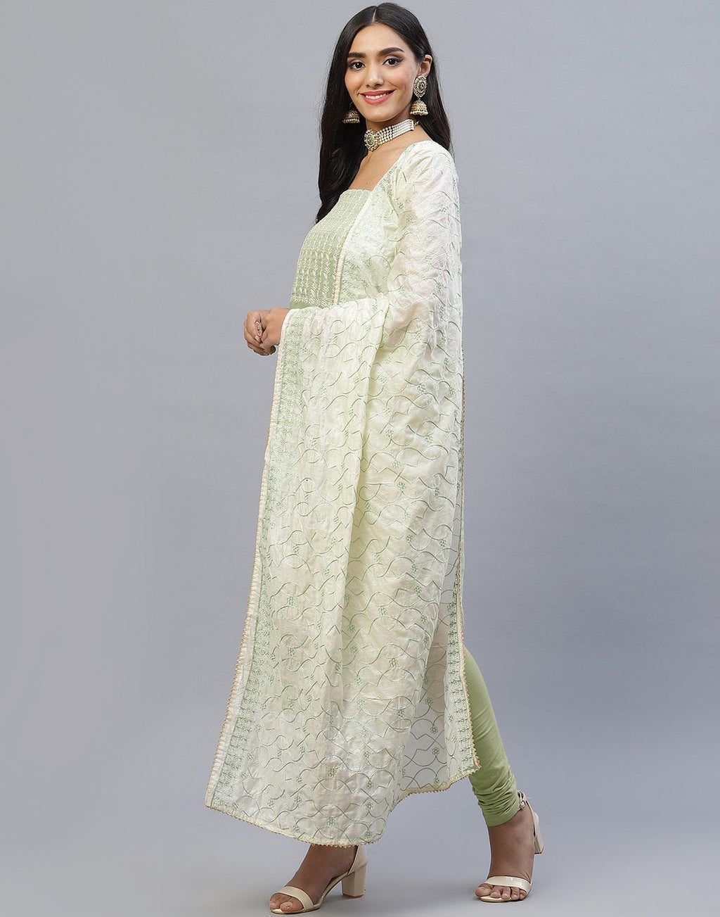 Chanderi Cotton Suit Set