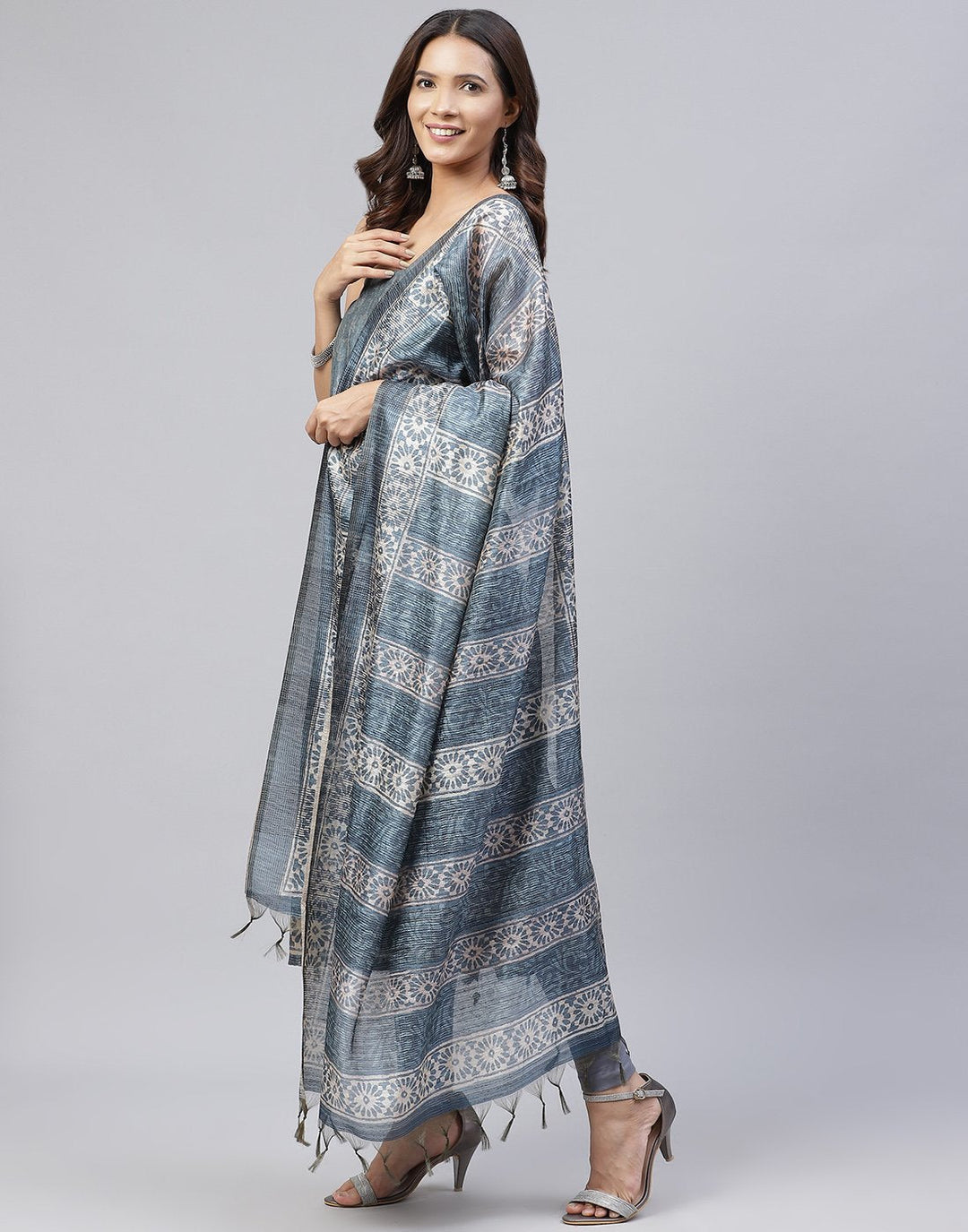Chanderi Printed Suit Piece
