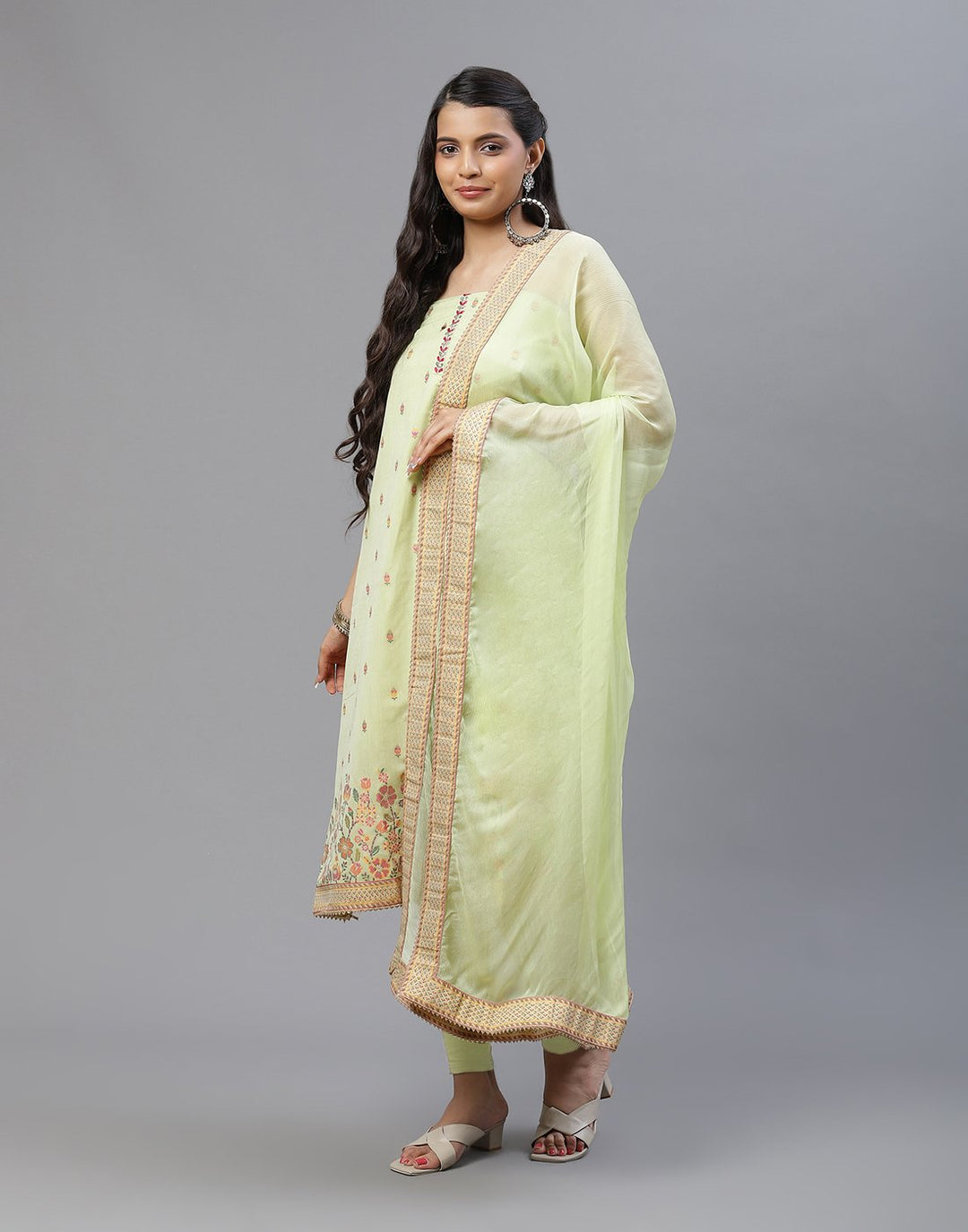 Cotton Embroidered Suit piece