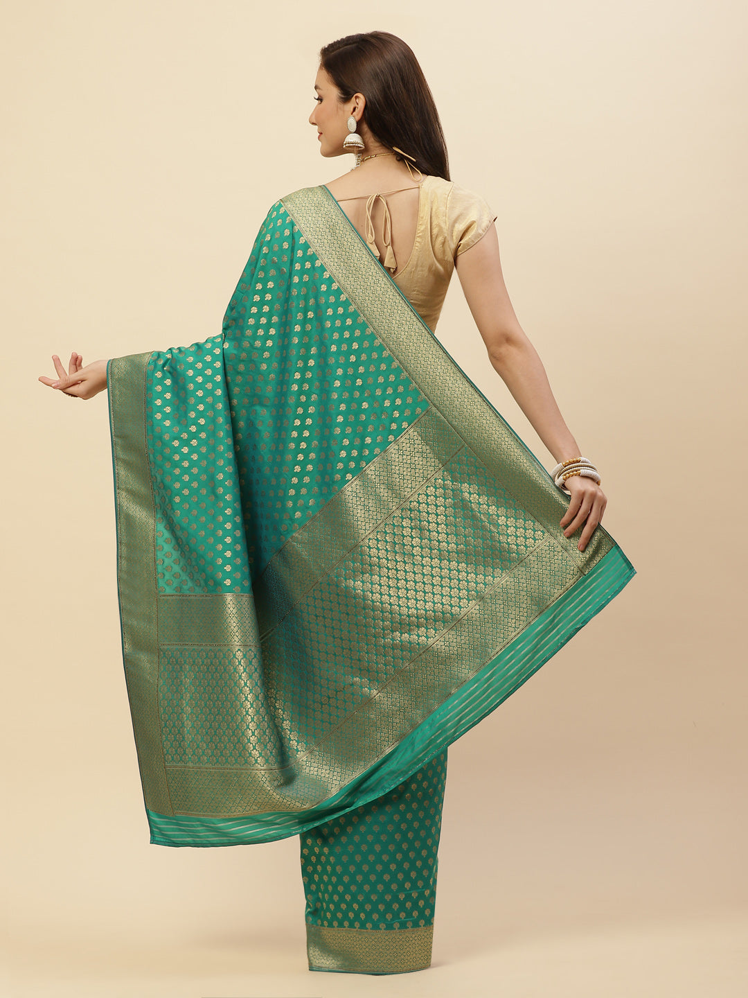 Banarasi Woven Silk Embroidered Saree