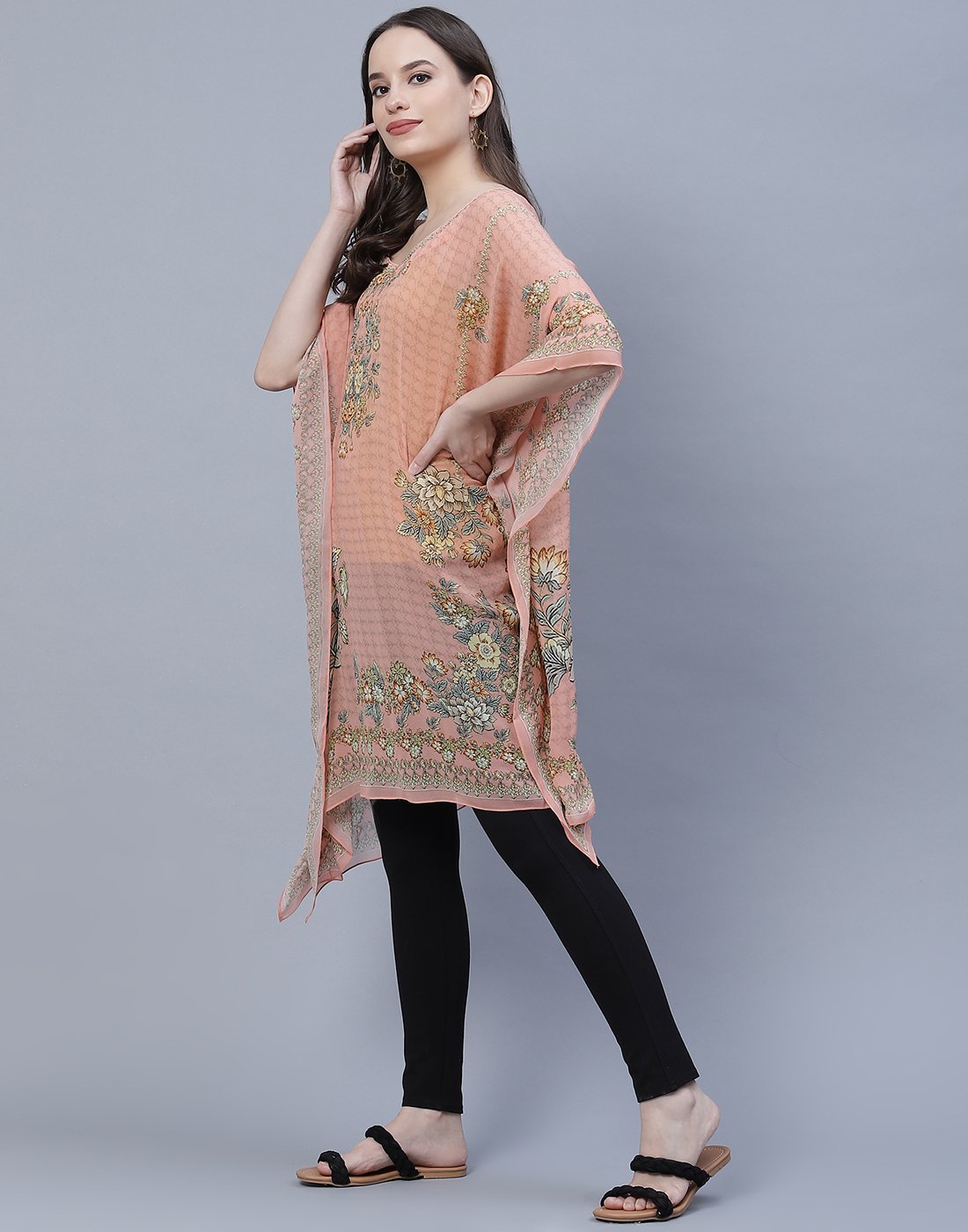 Digital Print Georgette Kaftan