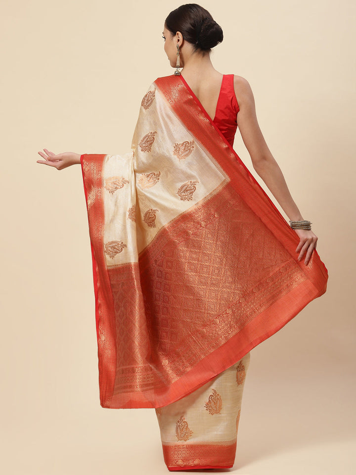 Zari Booti Handloom Woven Saree