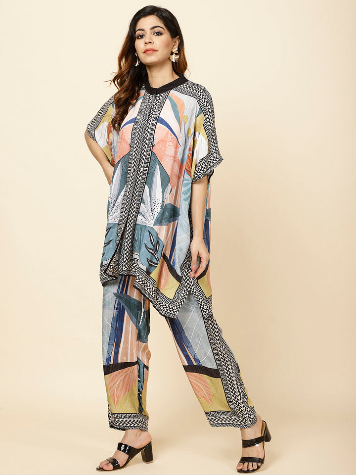 Printed Muslin Kurti With Pants