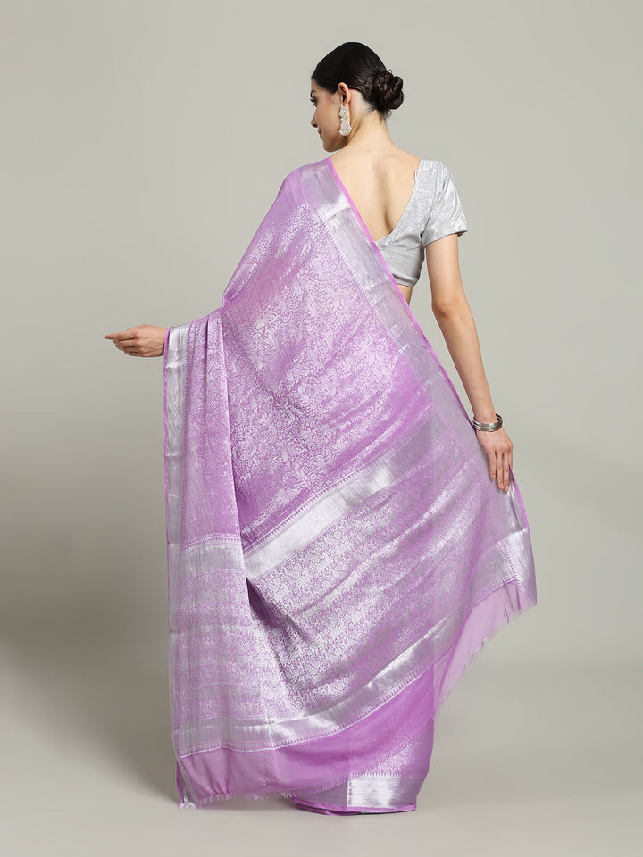 Zari Jaal Georgette Woven Saree