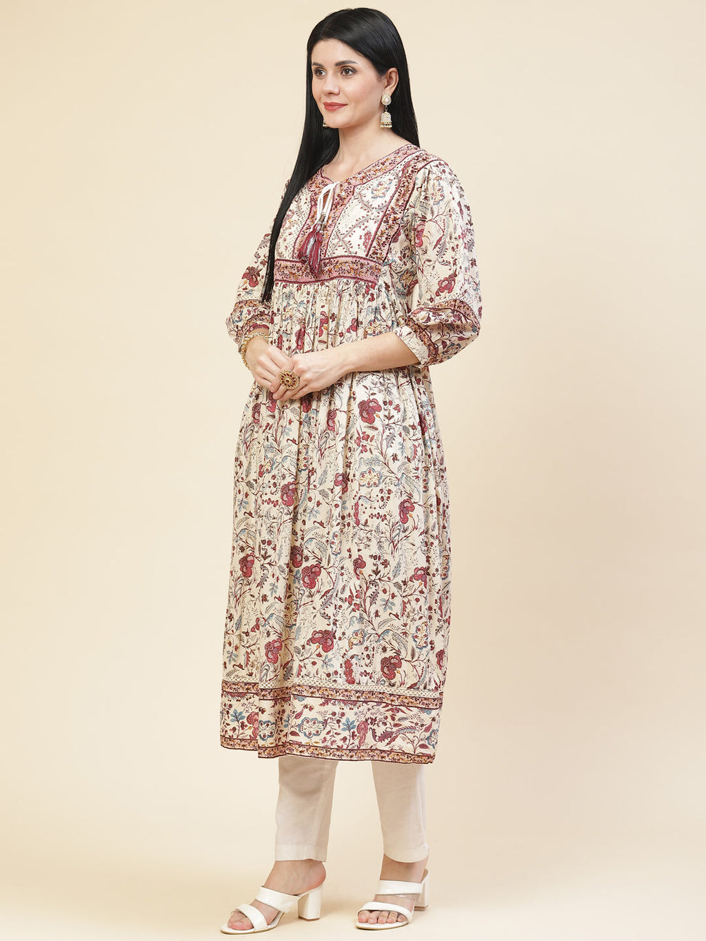 Printed Cotton Anarakali Kurta