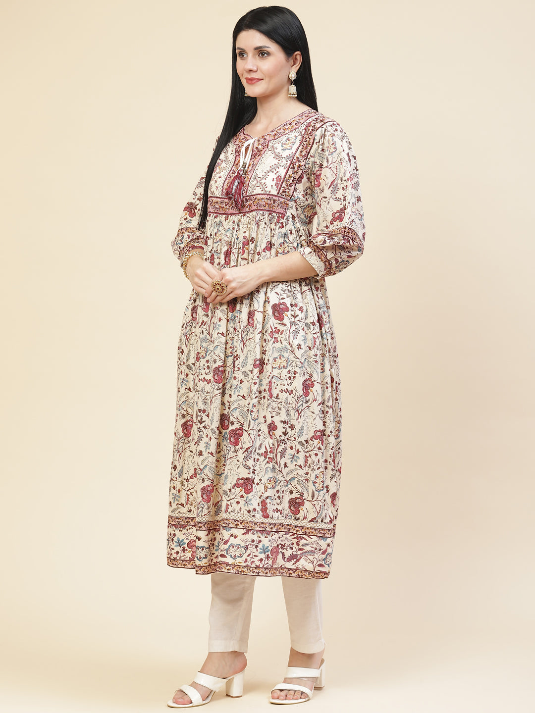 Printed Cotton Anarakali Kurta