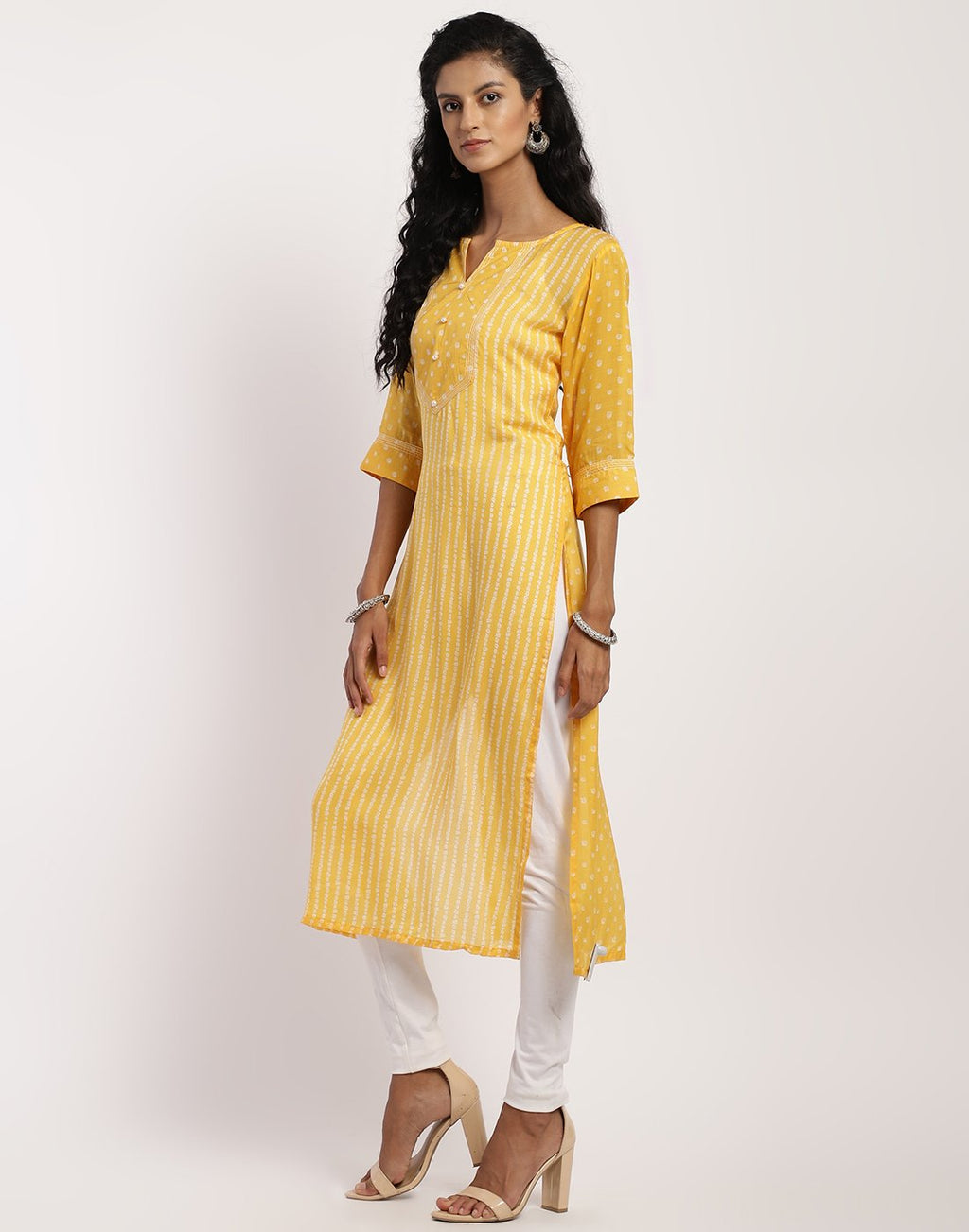 MBZ Meena Bazaar-Cotton Printed Kurta