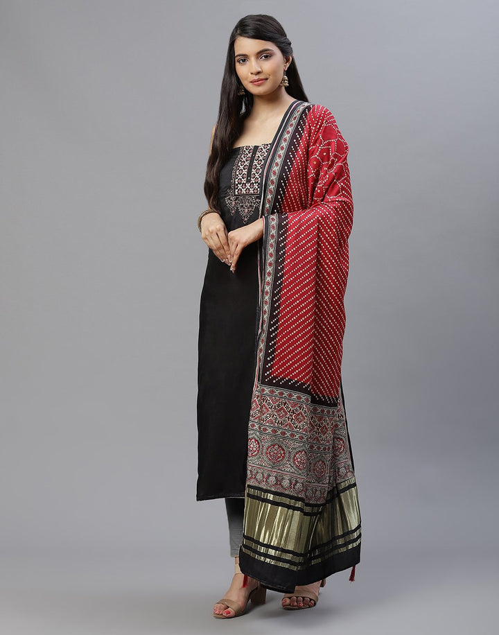 Chanderi Embroidered Suit piece
