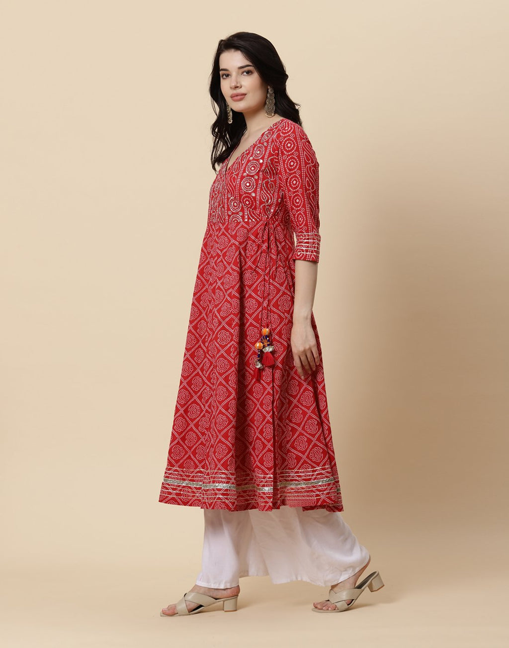 Printed Cotton Anarkali Kurti