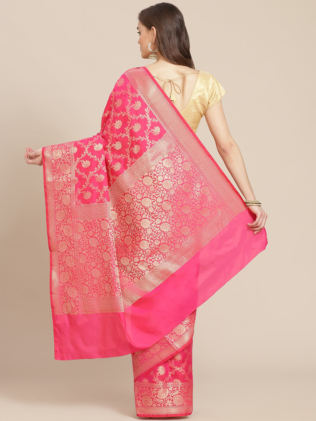 Cotton Saree with Zari Jaal