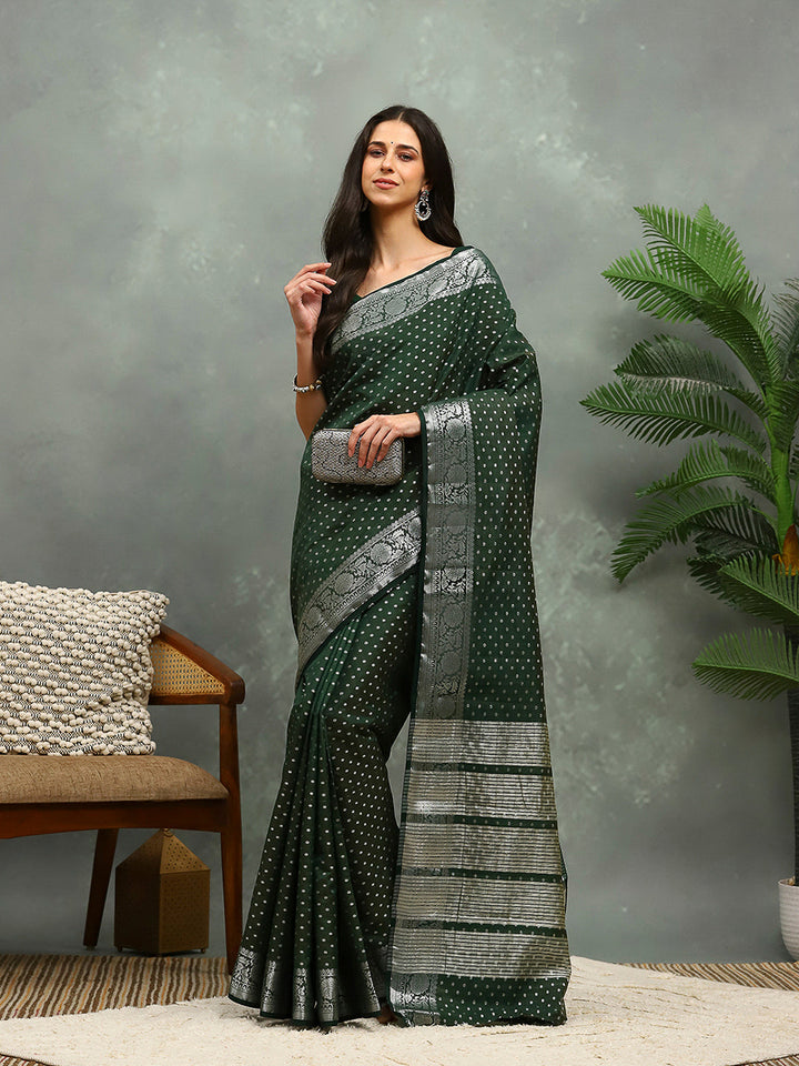 Woven Booti Art Silk Saree