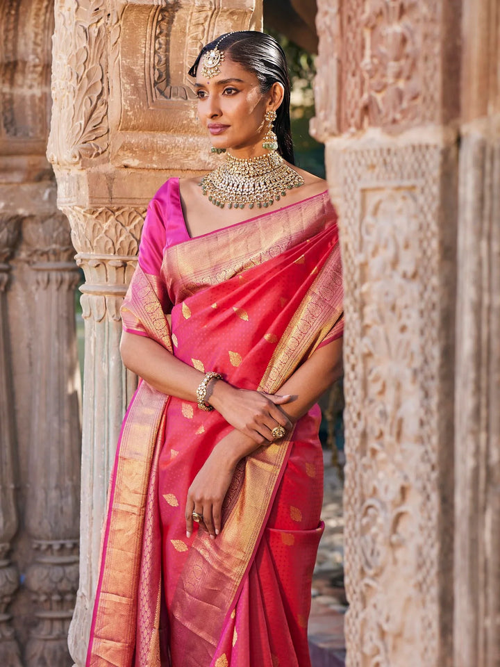 Zari Booti Handloom Woven Saree