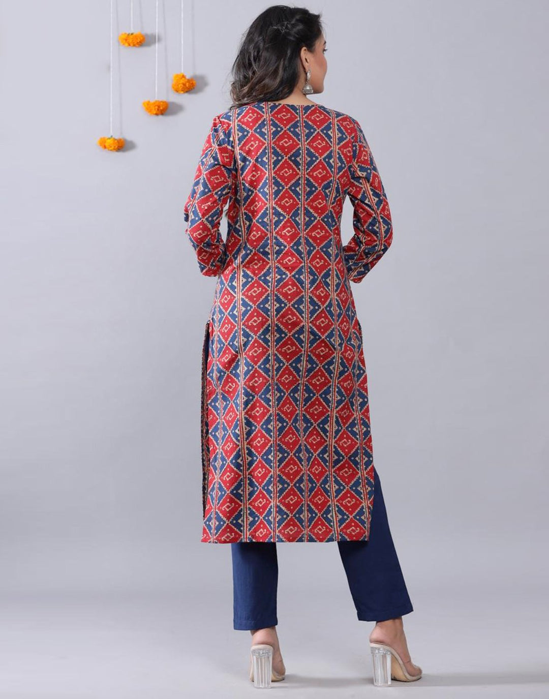 Cotton Printed Kurti Pant Set