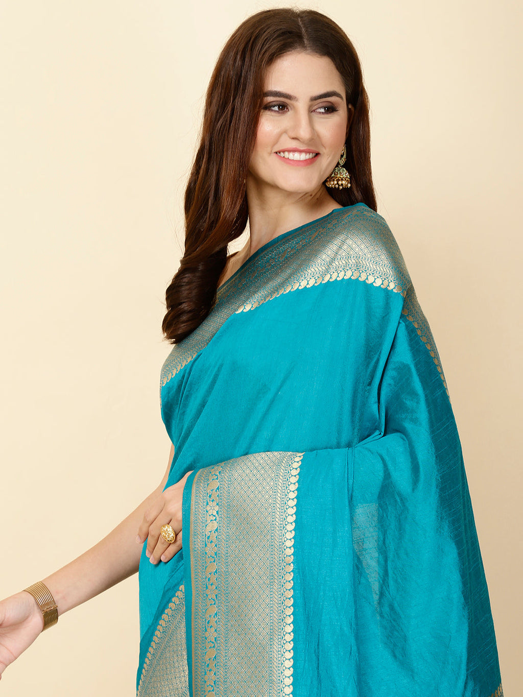 Zari Border Woven Handloom Saree