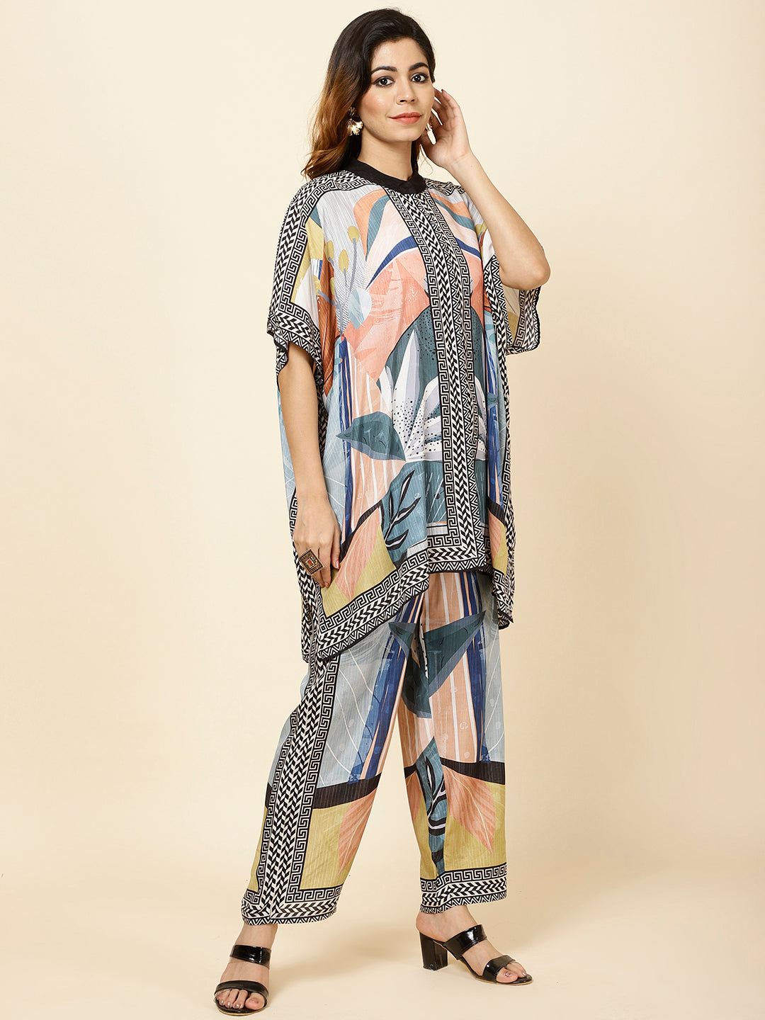 Printed Muslin Kurti With Pants
