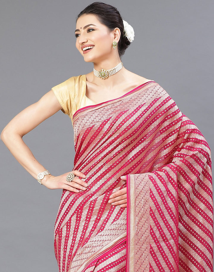 Georgette Banarasi Khaddi Saree