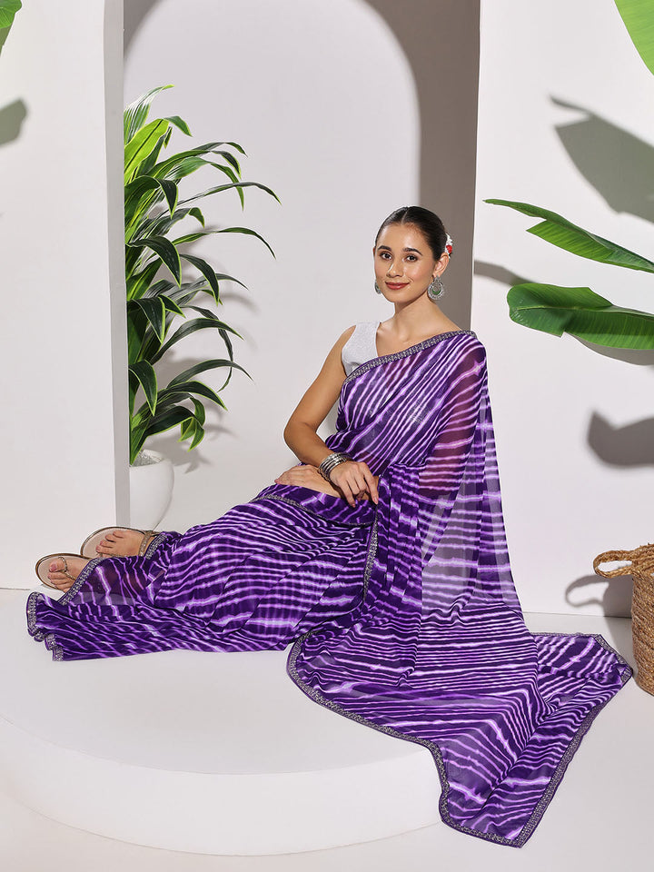 Printed Georgette Saree
