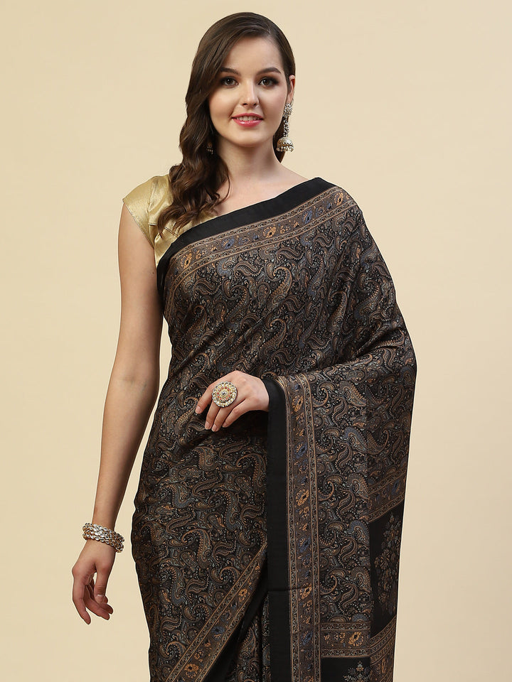 Digital Printed Crepe Saree