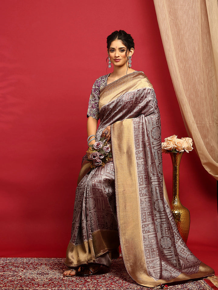 Embroidered Banarasi Saree