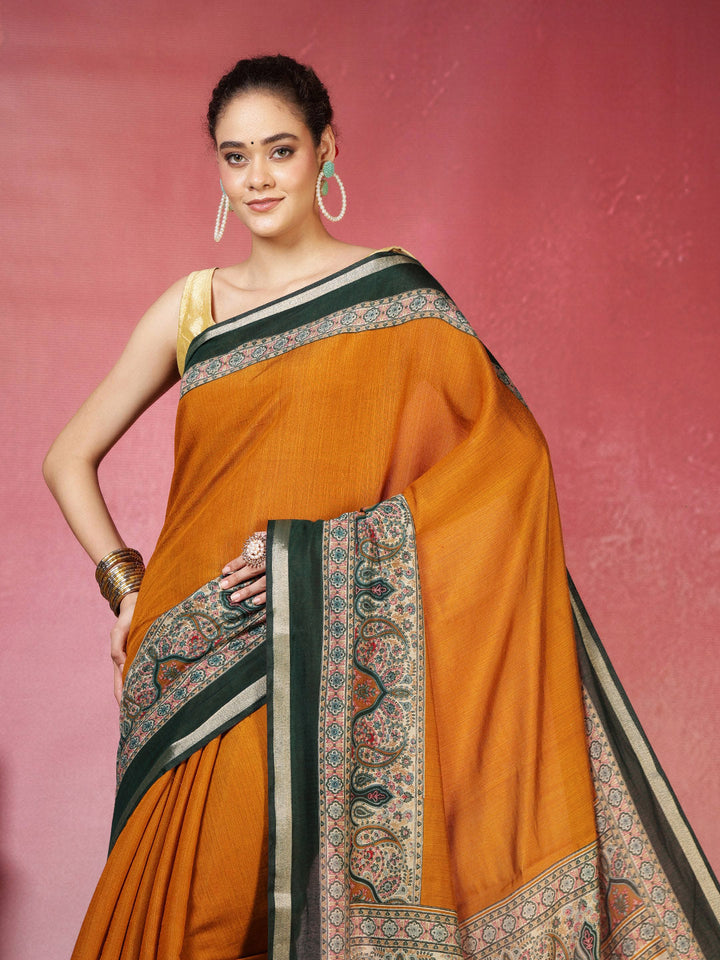 Printed Art Silk Saree