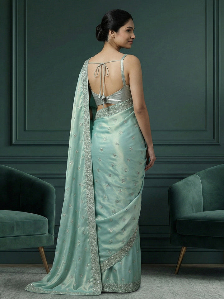 Embroidered Georgette Saree
