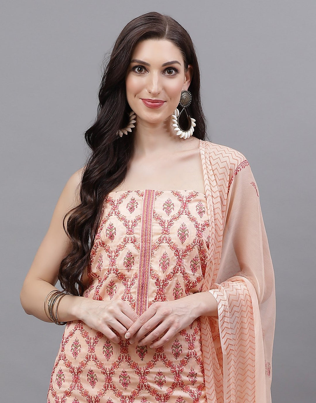 Cotton Embroidered Suit piece