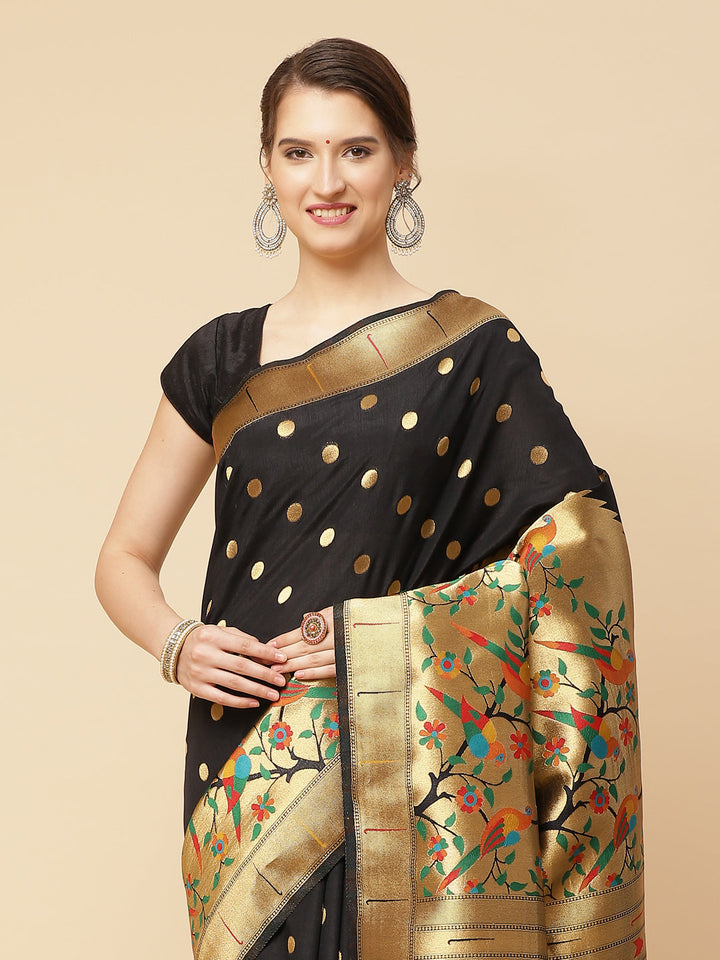 Zari Booti Art Handloom Woven Saree
