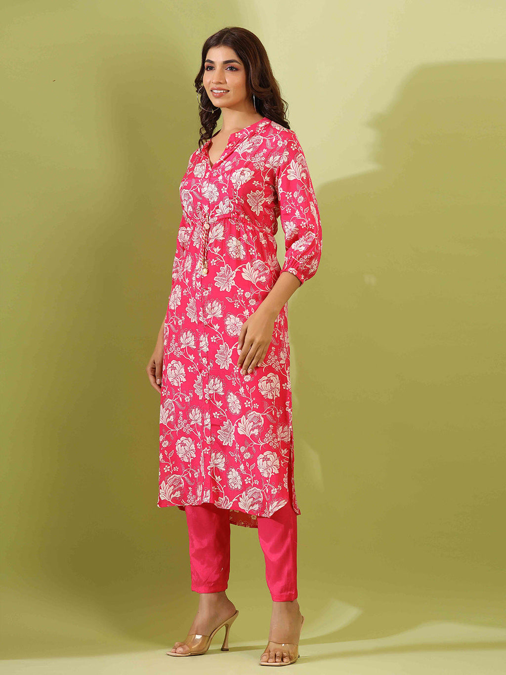 Printed Muslin Kurta With Pants