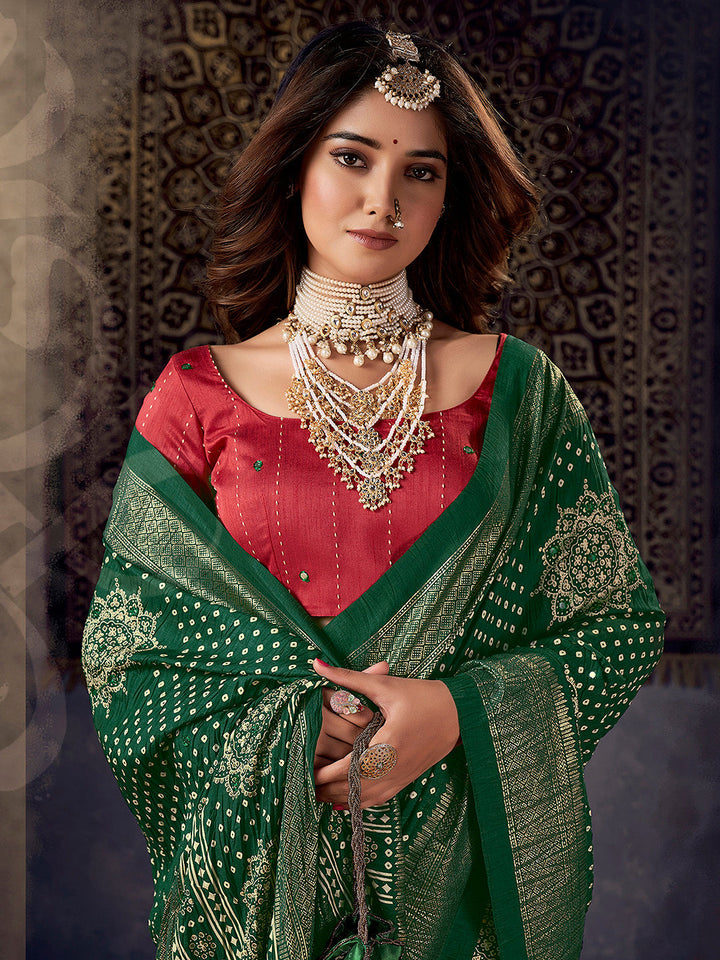 Printed Art Silk Saree