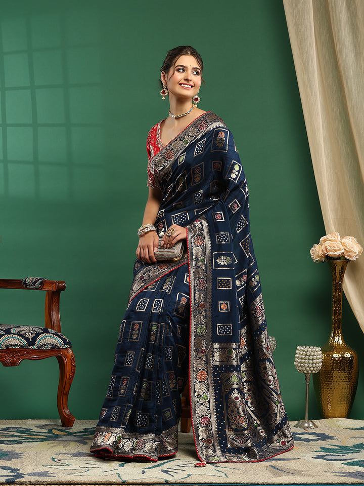 Embroidered Banarasi Saree