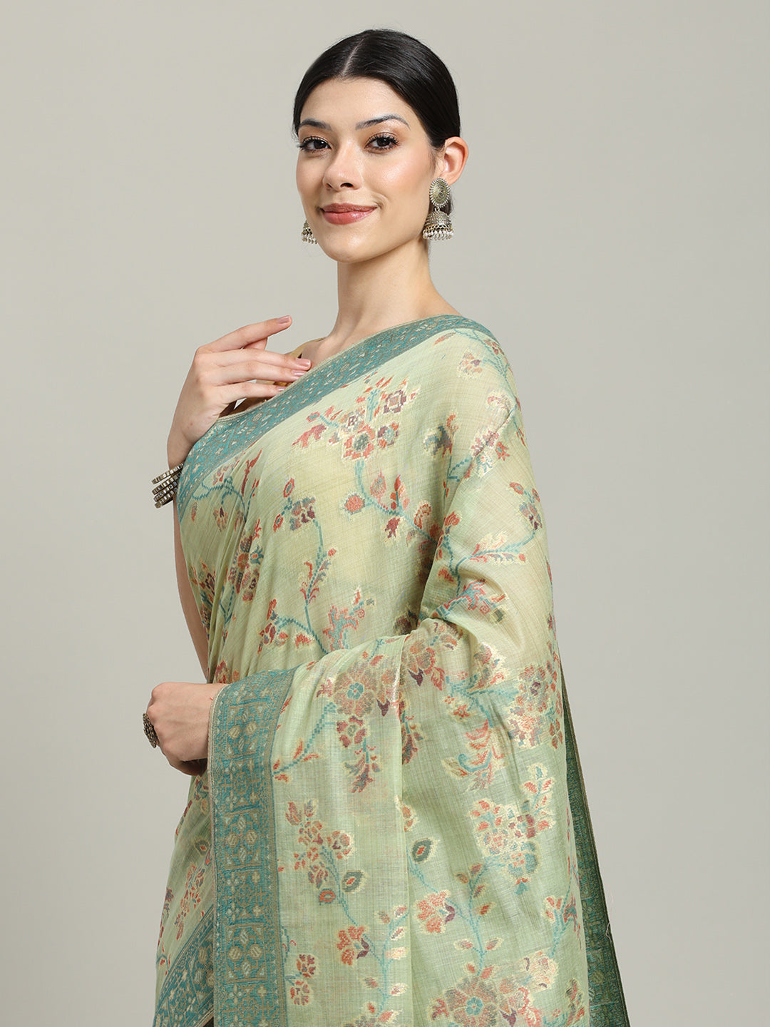 Zari Jaal Art Silk Woven Saree
