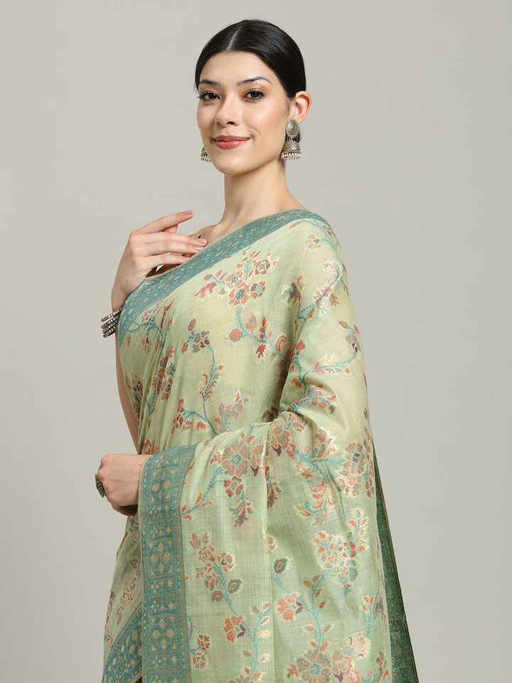 Zari Jaal Art Silk Woven Saree